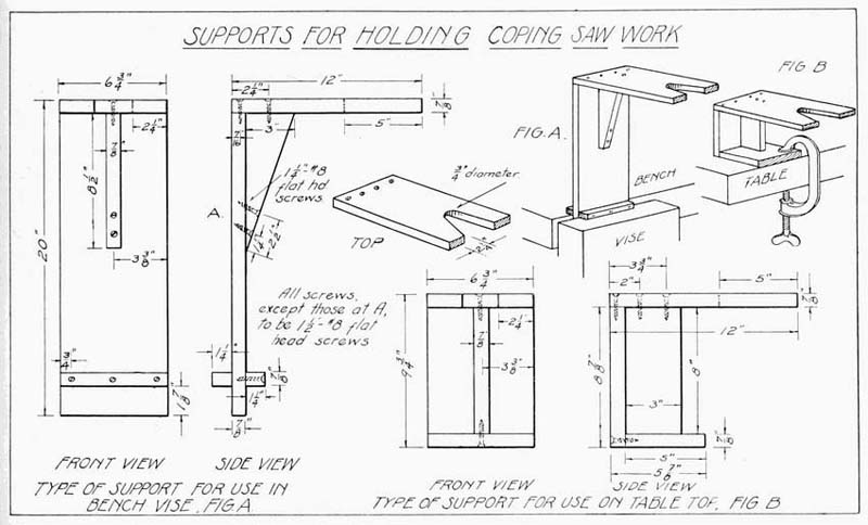 Coping Saw Support