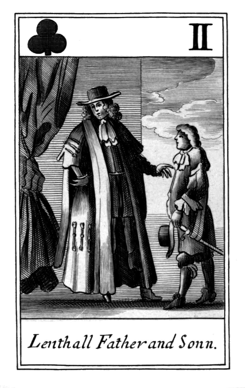 Two of Clubs. Lenthall Father and Sonn Two of Clubs. Lenthall Father and Sonn