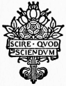Emblem: Scire Quod Sciendum