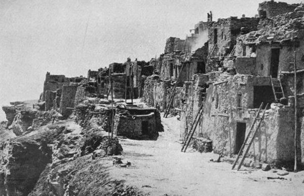 Hano, (Tewa) from the Head of the Trail.