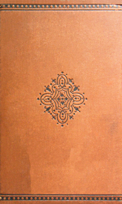 Decorated back cover of the book
