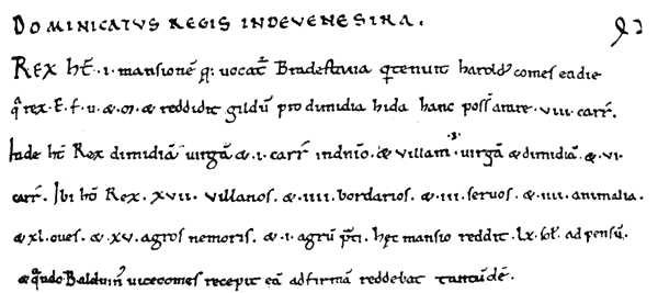 Devonshire in the Exeter Domesday Book