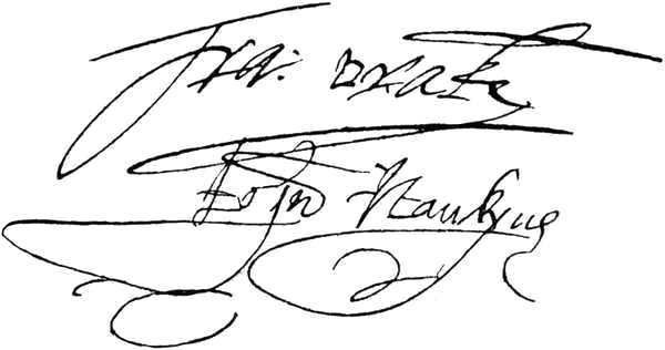 Signatures of Drake and Hawkyns