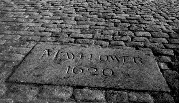The “Mayflower” Stone on Plymouth Quay