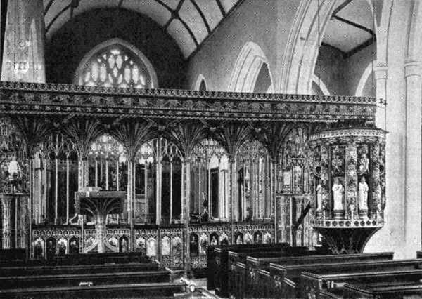 Rood Screen and Pulpit, Harberton Church