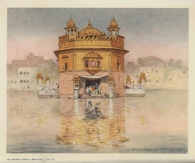 THE GOLDEN TEMPLE, AMRITSAR. *Page 18*.