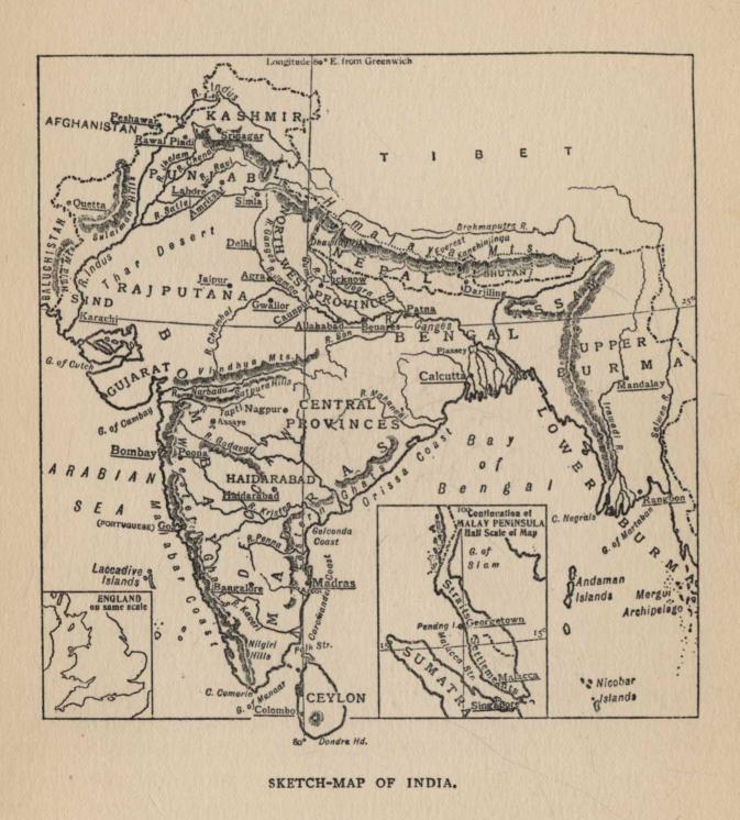 SKETCH-MAP OF INDIA.