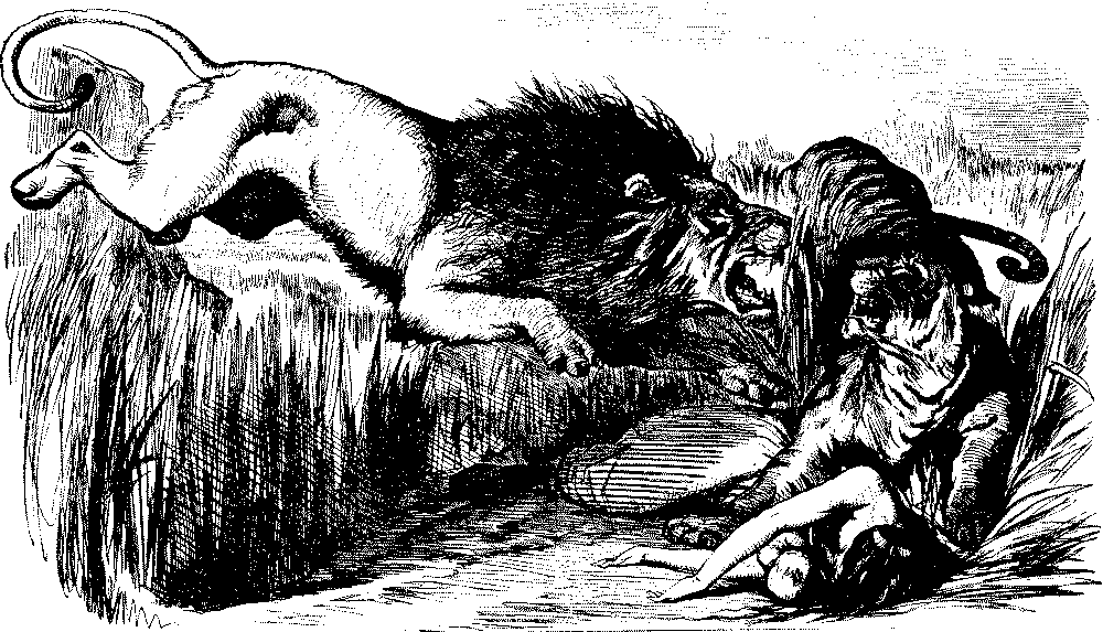 Image of Plundering and Blundering, cartoon of Gladstone as a pilgrim  weighed