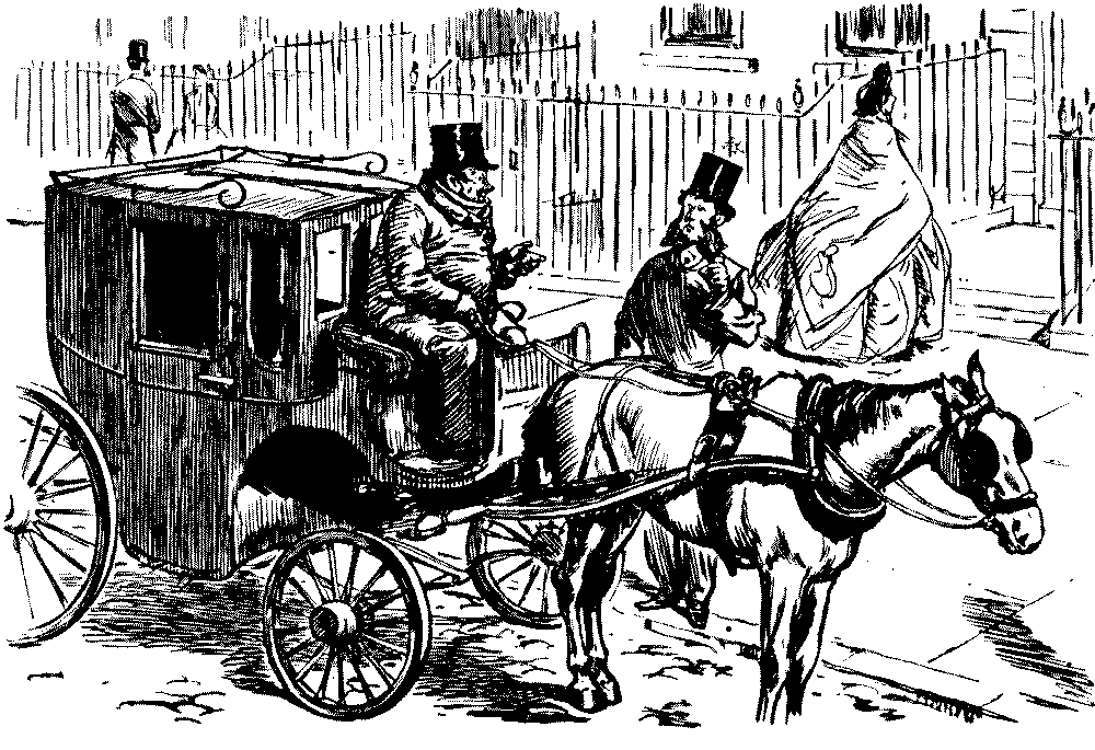 Passenger paying cabman