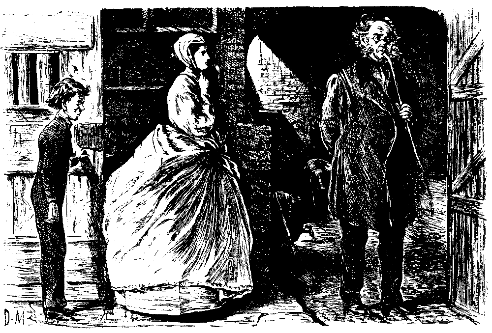 Man and woman talking