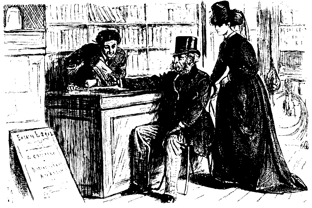 Man and woman in a bookshop