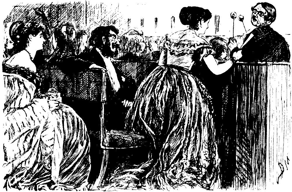 Lady talking to drummer