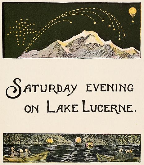 Saturday evening on Lake Lucerne.