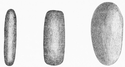 Nos. 66, 67, 68. Trojan Sling-bullets of Loadstone (9 and
10 M.).