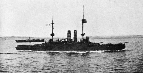 A Battleship covering the Transports