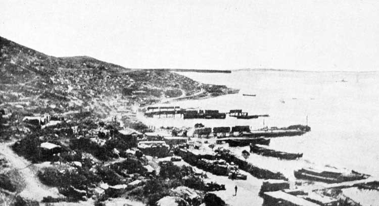Anzac Cove early in August