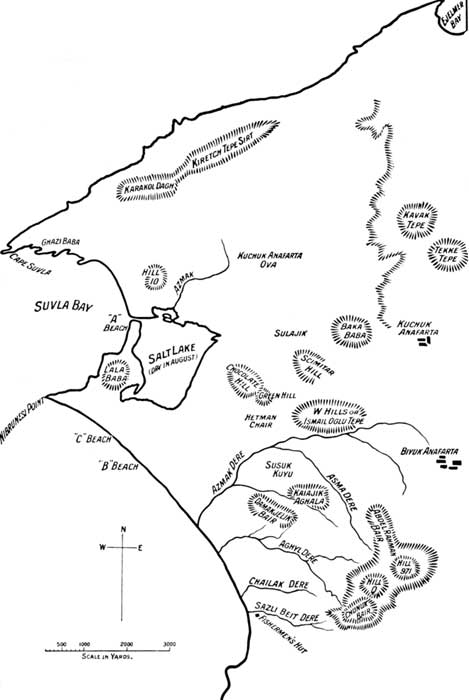 Sketch Map of the Suvla Area