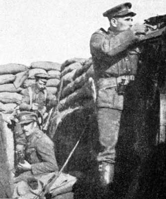 Officers of the 29th Division in the trenches at Suvla