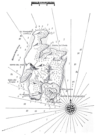 MAPA DE LA ISLA DEL TESORO

TRAZADO POR EL CAPITÁN FLINT.