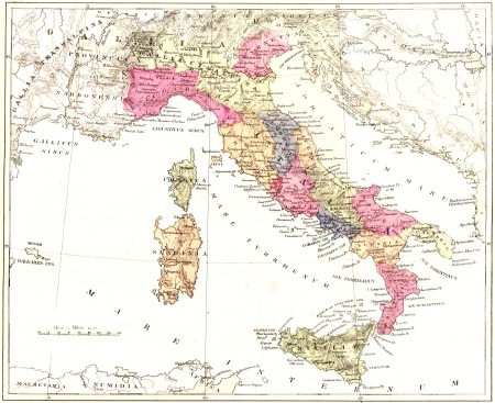 II GENERAL MAP OF ANCIENT ITALY.