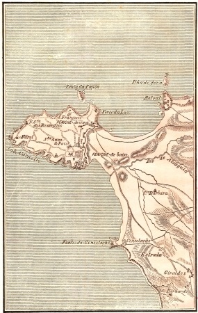 IV MAP OF THE PENINSULA OF PENICHE.