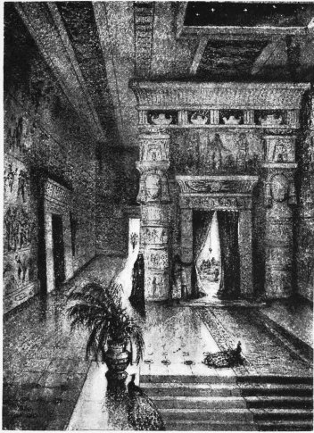 AN ANCIENT EGYPTIAN CORRIDOR

(From a sepia sketch by the Author)