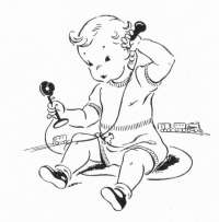 Clipart of child on telephone