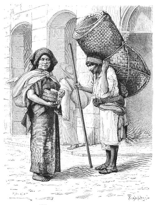 MEXICAN TORTILLERA AND STRAW MAT SELLERS.