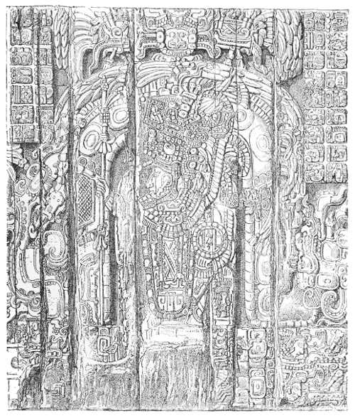 ALTAR PANEL IN THE TEMPLE OF THE SUN OF TIKAL.