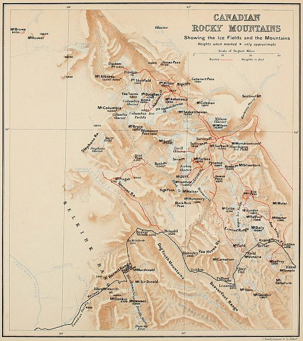 Map of Rockies