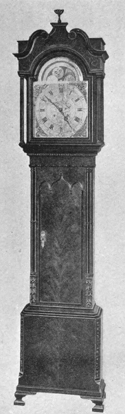 Long-Case Mahogany Eight-Day Clock.