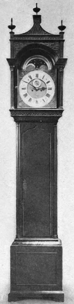 Georgian Spanish Mahogany Long-Case Clock