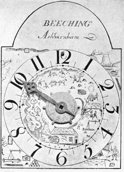 Iron Dial of Thirty-Hour Clock.