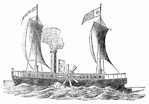 Fac-Simile of the First Steam Boat