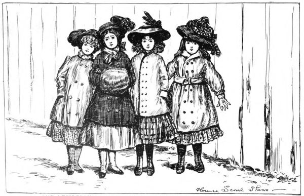 Four girls in hats and coats