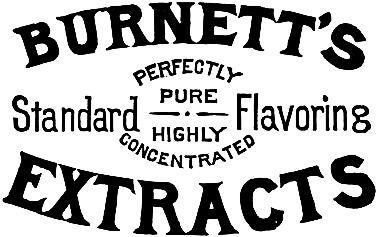 BURNETT'S PERFECTLY PURE Standard Flavoring HIGHLY CONCENTRATED EXTRACTS