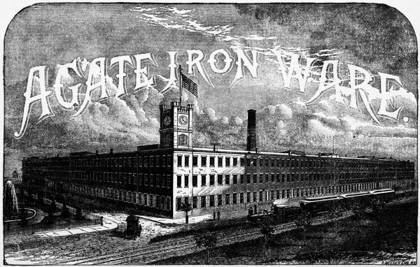AGATE IRON WARE. WORKS OF THE LALANCE & GROSJEAN MANUFACTURING COMPANY