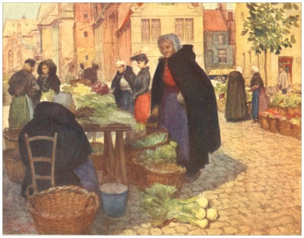 BRUGES—Vegetable Market.