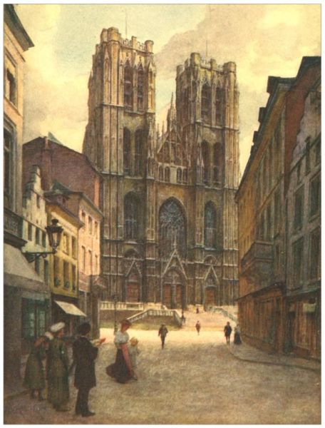 BRUSSELS—The Cathedral of Ste. Gudule.