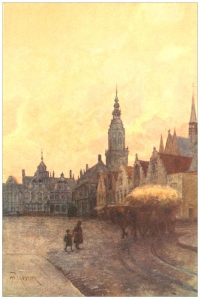 FURNES&mdash;
Grande Place and Belfry.