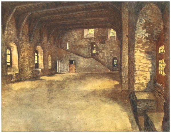 GHENT&mdash;The Banquet Hall, Ch�teau des Comtes.