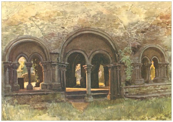 GHENT&mdash;The ruins of the cloisters of the Abbey of St. Bavon.