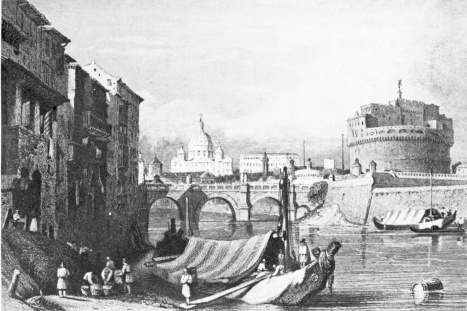 ROME, 1831.

THE BRIDGE AND CASTLE OF ST. ANGELO.
