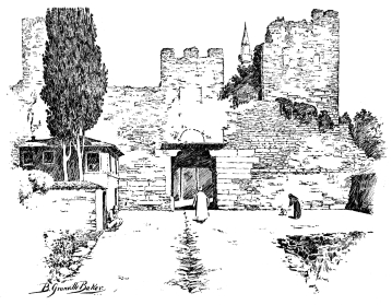 Gate of Rhegium, or Yedi Mevlevi Haneh.

The Gate of Rhegium—now known as Yedi Mevlevi Haneh, Kapoussi.
