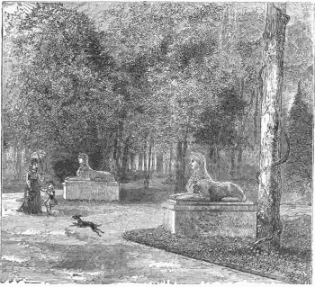 A Scene in Forsyth Park, Savannah.