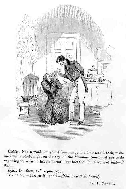 Frontispiece Frontispiece: Coddle falls on his knees and swears