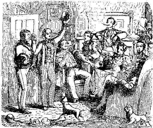 ***Image: The Putney Pet is introduced by Mr. Foote to those assembled in Mr. Bouncer's rooms***