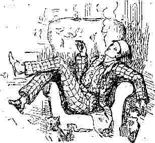 ***Image: Mr Bouncer lounging in his armchair smoking distractedly***