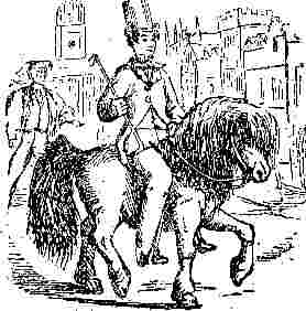 ***Image: Mr. Bouncer astride his pony***