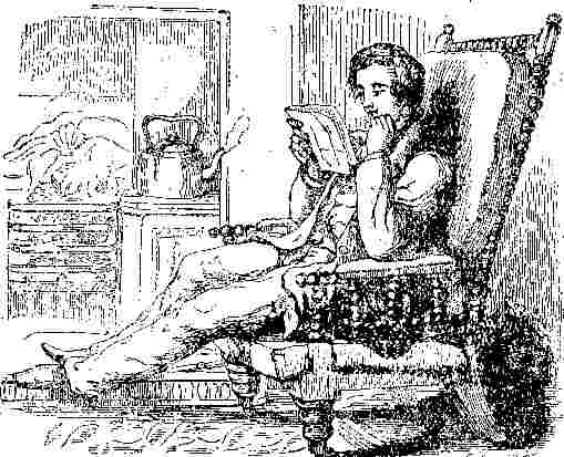 ***Image: Mr. Charles Larkyns reads aloud an unsolicited letter from 'Filthy Lucre'***